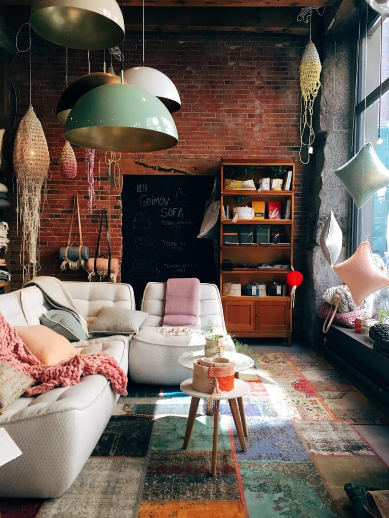 Pared ladrillo loft urbano